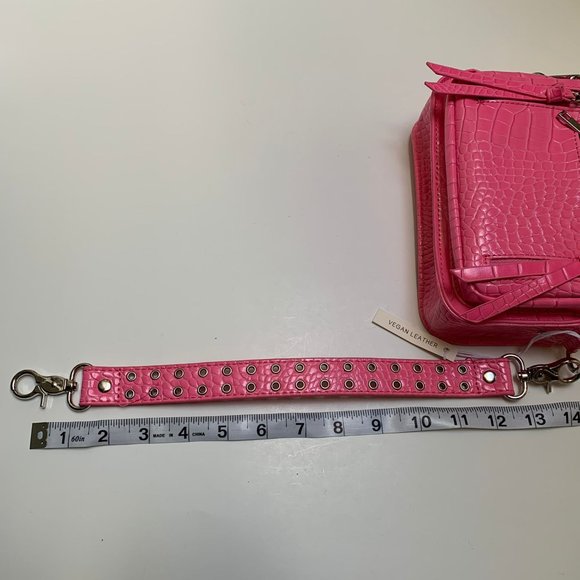 NWOT Urban Outfitters Pink Vegan Leather Mini Bag - Picture 5 of 10
